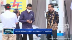 Jokowi Resmikan SPKLU Ultra Fast Charging