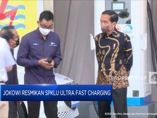 Jokowi Resmikan SPKLU Ultra Fast Charging