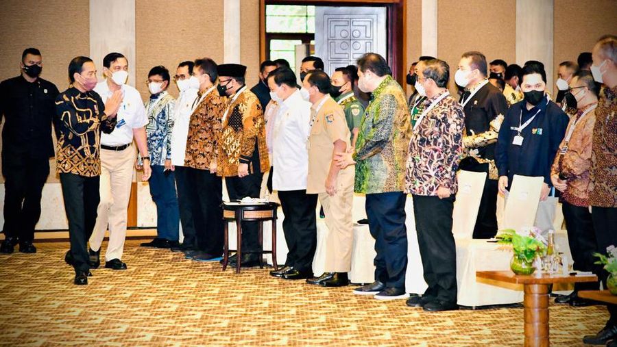 Pengarahan Presiden RI Jokowi Tentang Aksi Afirmasi Bangga Buatan Indonesia, 25 Maret 2022 (Laily Rachev - Biro Pers Sekretariat Presiden)