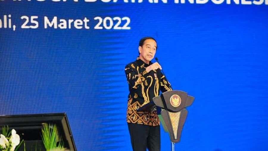 Pengarahan Presiden RI Jokowi Tentang Aksi Afirmasi Bangga Buatan Indonesia, 25 Maret 2022 (Laily Rachev - Biro Pers Sekretariat Presiden)