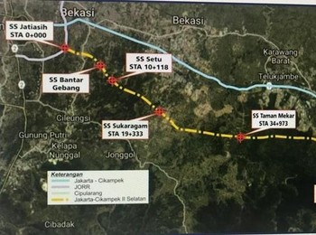 Jatiasih Sampai Purwakarta, Ini Rute Tol Cikampek II Selatan