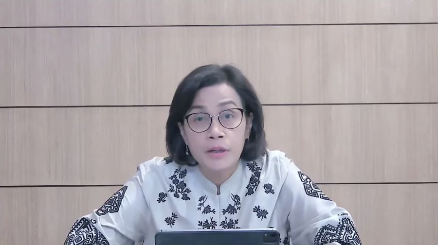 Menteri Keuangan Sri Mulyani Saat Konfrensi Pers APBN KiTa Edisi Maret 2022. (Tangkapan Layar Youtube Kemenkeu RI)