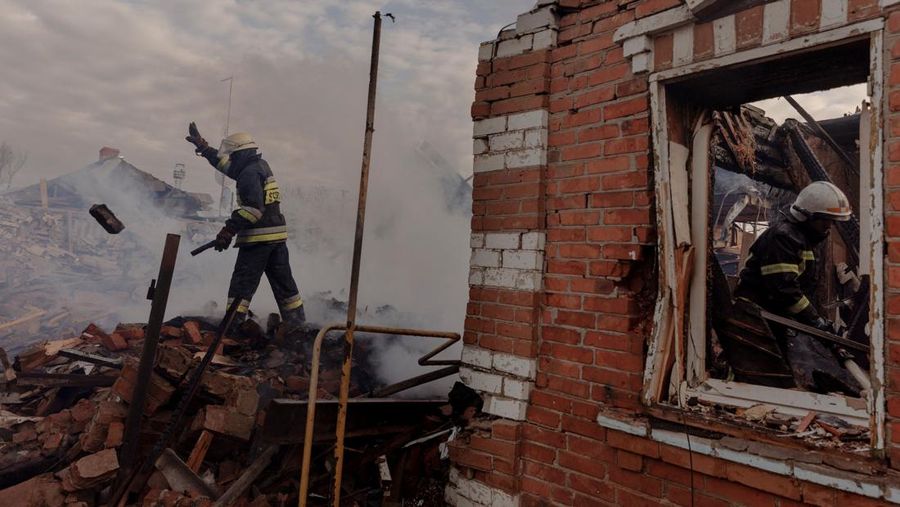 Kerusakan Rumah Warga Ukraina dari Sernagan Rusia