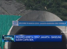 Wow, Progres Kereta Cepat Jakarta - Bandung Sudah Capai 80%