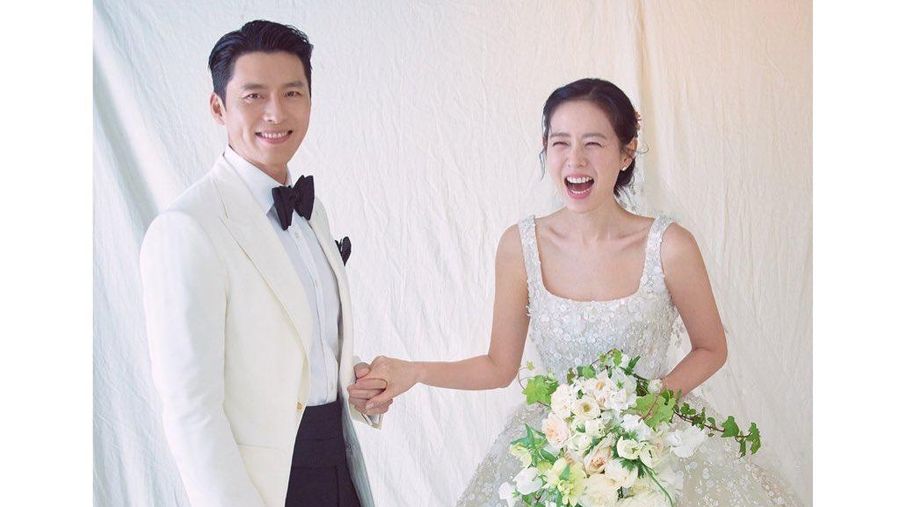 Pernikahan Hyun Bin dan Son Ye Jin (Tangkapan Layar via Instagram @vast.ent)