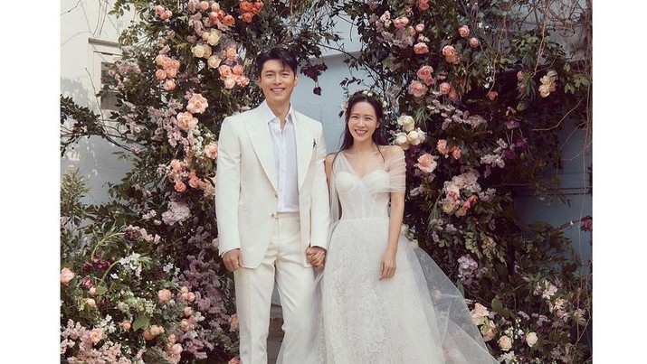 Pernikahan Hyun Bin dan Son Ye Jin (Tangkapan Layar via Instagram @vast.ent)