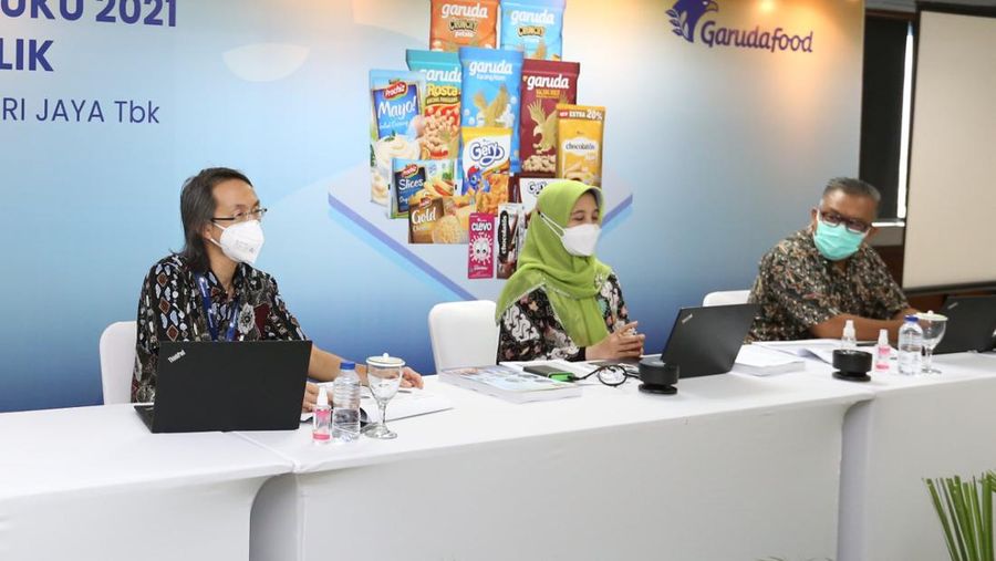 Rapat Umum Pemegang Saham Tahunan Tahun 2021 dan Paparan Publik PT. Garudafood Putra Putri Jaya Tbk. (Dok. Garudafood)