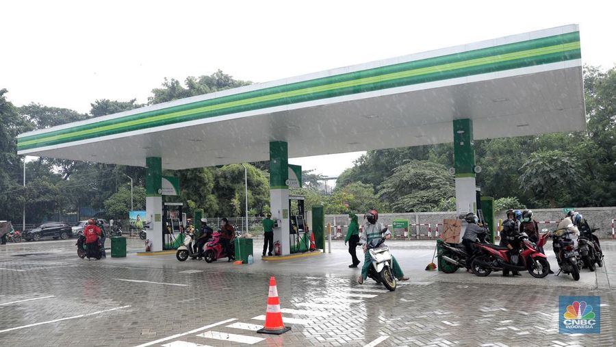 SPBU bp-AKR (CNBC Indonesia/ Muhammad Sabki)