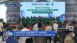 Wapres Hingga CT Hadiri Ground Breaking RSI Surabaya