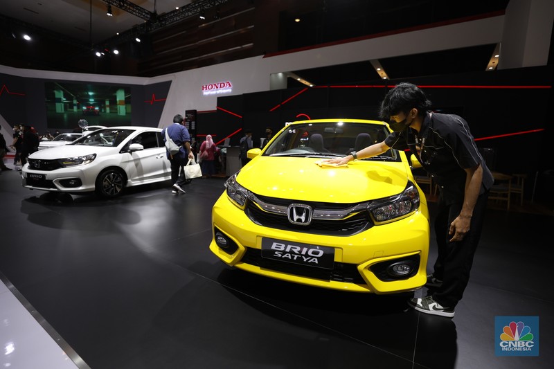 IIMS 2022 di JIExpo, Kemayoran IIMS 2022 di JIExpo, Kemayoran, Jumat (1/4/2022) (CNBC Indonesia/ Tri Susilo)