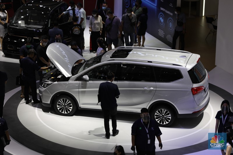 IIMS 2022 di JIExpo, Kemayoran IIMS 2022 di JIExpo, Kemayoran, Jumat (1/4/2022) (CNBC Indonesia/ Tri Susilo)