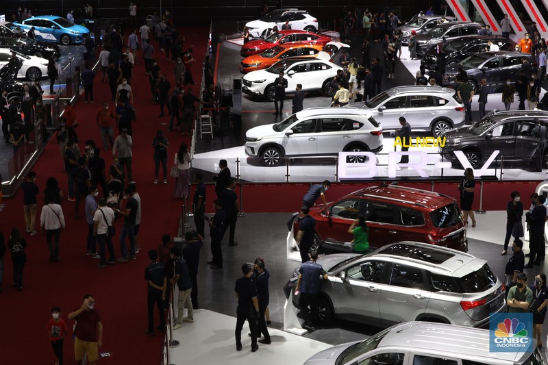 Suzuki S-Presso di GIIAS Suzuki S-Presso di ajang Pameran Gaikindo Indonesia International Auto Show (GIIAS) 2022 di Tangerang, Banten, Kamis (11/8/2022). (CNBC Indonesia/ Tri Susilo)
