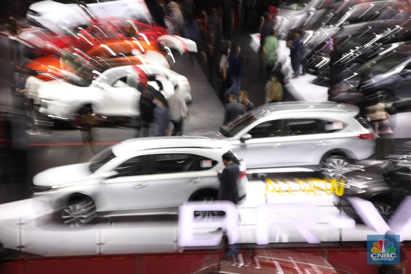 Suzuki S-Presso di ajang Pameran Gaikindo Indonesia International Auto Show (GIIAS) 2022 di Tangerang, Banten, Kamis (11/8/2022). (CNBC Indonesia/ Tri Susilo)