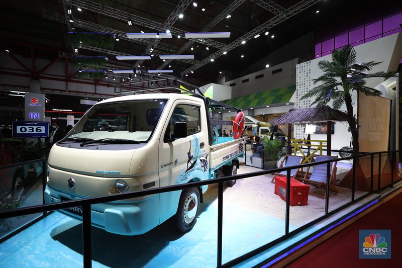 IIMS 2022 di JIExpo, Kemayoran IIMS 2022 di JIExpo, Kemayoran, Jumat (1/4/2022) (CNBC Indonesia/ Tri Susilo)
