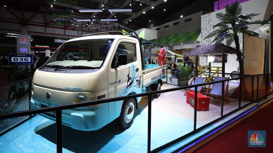 IIMS 2022 di JIExpo, Kemayoran, Jumat (1/4/2022) (CNBC Indonesia/ Tri Susilo)