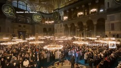 Damai, Salat Tarawih di Hagia Sophia, Pertama Sejak 88 Tahun