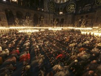 Merinding! Ini Suasana Hagia Sophia yang Gelar Tarawih Lagi