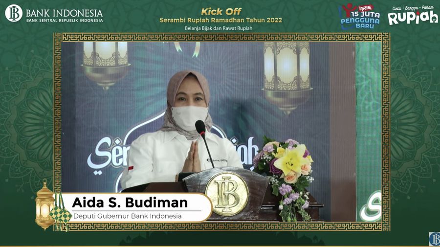 Aida S. Budiman, Deputi Gubernur Bank Indonesia (Tangkapan layar Youtube BI)