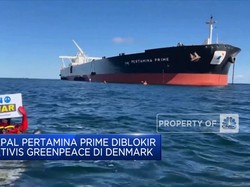 Video: Penampakan Kapal Tanker Pertamina Diblokir Greenpeace