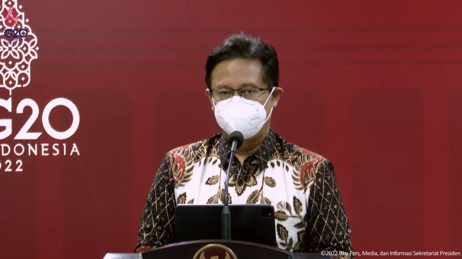 Keterangan Pers Rapat Terbatas Evaluasi PPKM, Kantor Presiden, Senin (4/4/2022. (Tangkapan layar youtube Sekretariat Presiden)