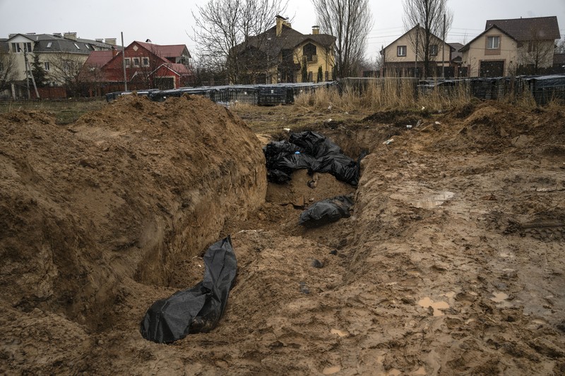Pembunuhan massal di Bucha, Ukraina (REUTERS/STRINGER) Pembunuhan massal di Bucha, Ukraina (REUTERS/STRINGER)