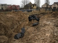 Ngeri! Kuburan Massal Ditemukan di Dekat Kota Kyiv Ukraina