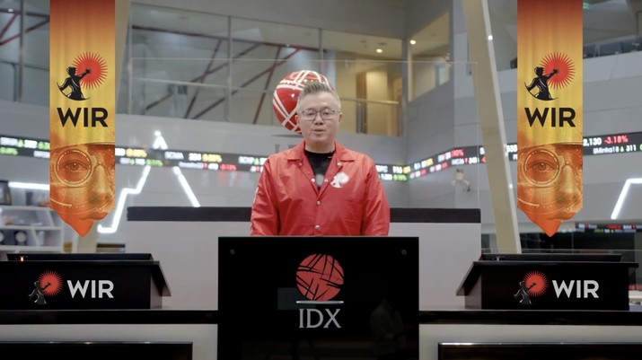 Seremoni Virtual Pencatatan Perdana Saham PT WIR ASIA Tbk. (Kode Saham: WIRG) di Bursa Efek Indonesia (BEI). (Tangkapan layar Indonesia Stock Exchange)