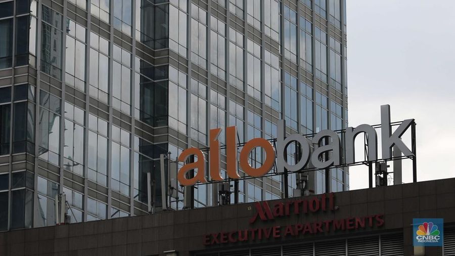 Ilustrasi Logo Allo Bank (CNBC Indonesia/Muhammad Sabki)