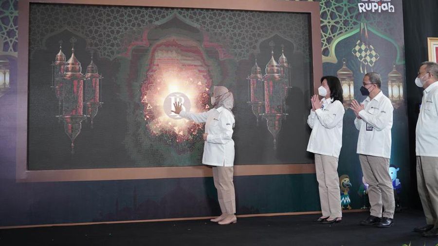 Bank Indonesia (BI) dan PT Bank Rakyat Indonesia (Persero) Tbk melakukan kolaborasi dalam pelayanan penukaran uang rupiah di Jakarta selama bulan suci Ramadan 1443 H. (Dok: BRI)