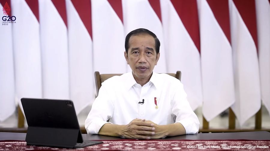 Keterangan Pers Presiden RI terkait Cuti Bersama Idulfitri 1443 H, Istana Bogor, Rabu (6/4/2022). (Tangkapan layar youtube setpres RI)