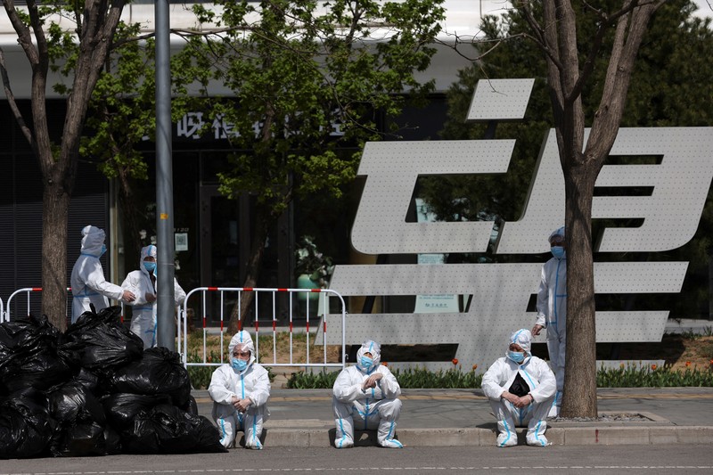 Lonjakan kasus covid-19 di China (AP/Andy Wong)