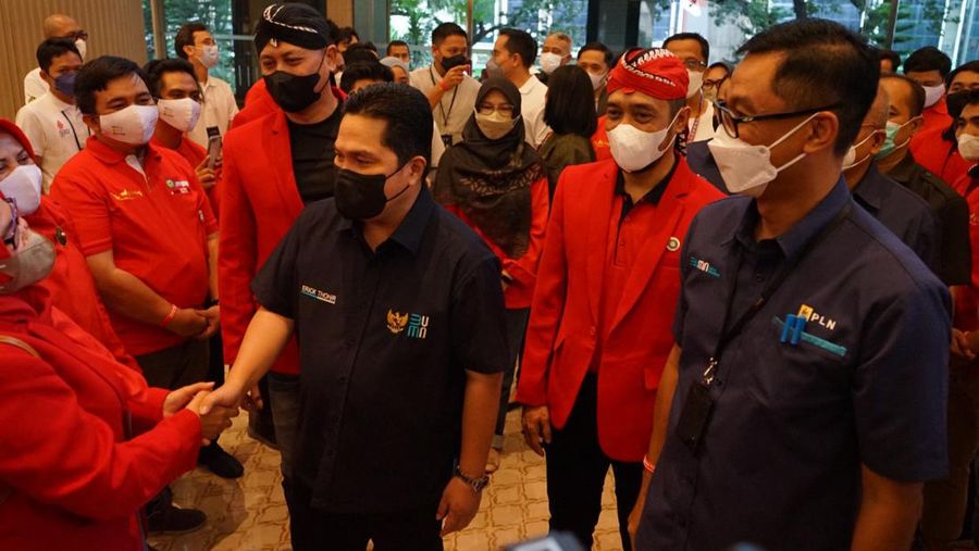 Menteri BUMN Erick Thohir Bertemu dengan Serikat Pekerja PLN. (Dok PLN)