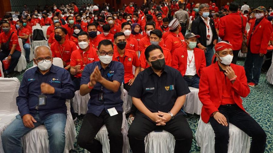 Menteri BUMN Erick Thohir Bertemu dengan Serikat Pekerja PLN. (Dok PLN)