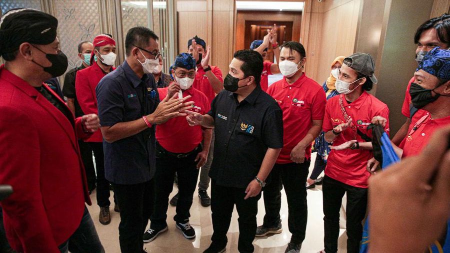 Menteri BUMN Erick Thohir Bertemu dengan Serikat Pekerja PLN. (Dok PLN)