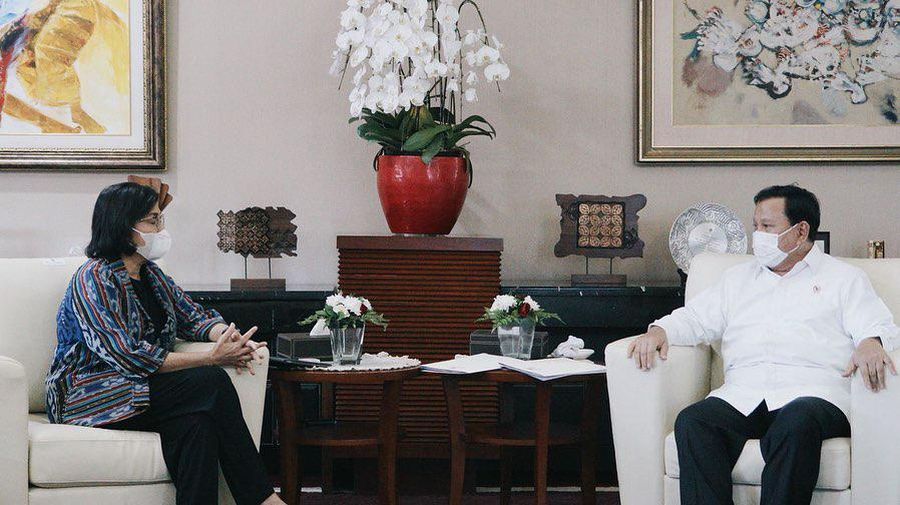 Sri Mulyani dan Prabowo Subianto (Tangkapan layar ig smindrawati)