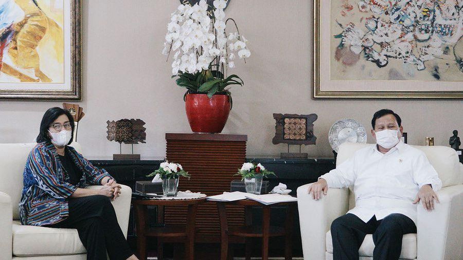 Sri Mulyani dan Prabowo Subianto (Tangkapan layar ig smindrawati)