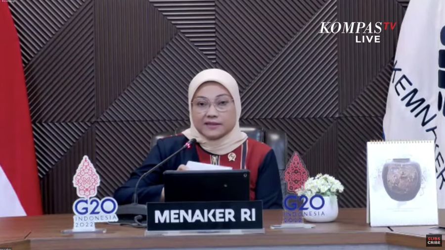 Pembagian THR lebaran 2022, Kemenaker buka posko aduan. (Tangkapan layar)