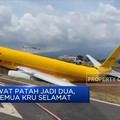 Tergelincir, Pesawat Kargo DHL Patah Jadi Dua