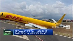 Tergelincir, Pesawat Kargo DHL Patah Jadi Dua