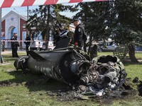 Penampakan Roket Rusia Hantam Stasiun KA Pengungsi Ukraina