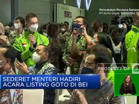 Sederet Menteri Hadiri Listing GOTO Di BEI