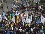Aksi Massa di Depan Gedung DPR Sempat Berlangsung Ricuh