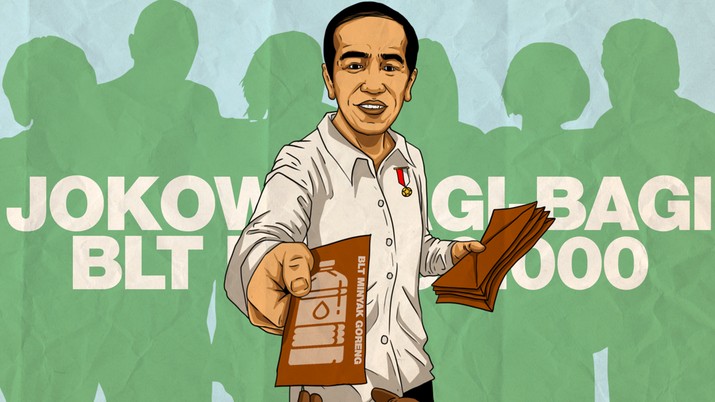 Jokowi Bagi-BAgi BLT Rp 300.000, ini cara dan syaratnya