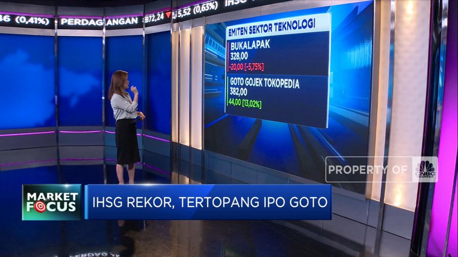 Market Focus: IPO GOTO Dongkrak IHSG Hingga The Fed Kian Agresif  (CNBC Indonesia TV)