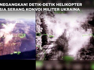 Video: Momen Helikopter Rusia Serang Konvoi Militer Ukraina