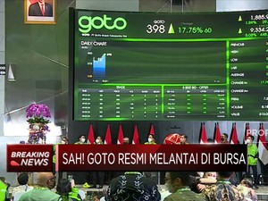 Sah! GOTO Resmi Melantai di Bursa