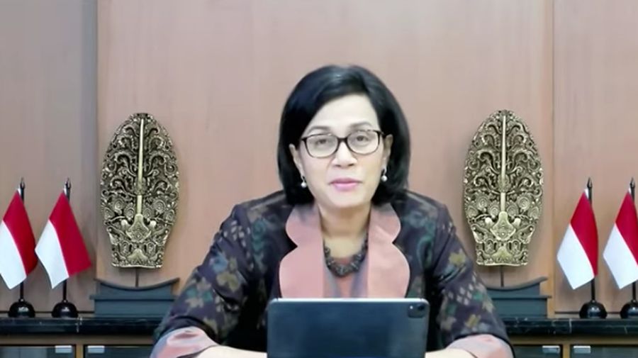 Menteri Keuangan Sri Mulyani Memberikan Keterangan Pers Mengenai Hasil Rapat Berkala KSSK II Tahun 2022 (Tangkapan Layar Youtube Kemenkeu RI)