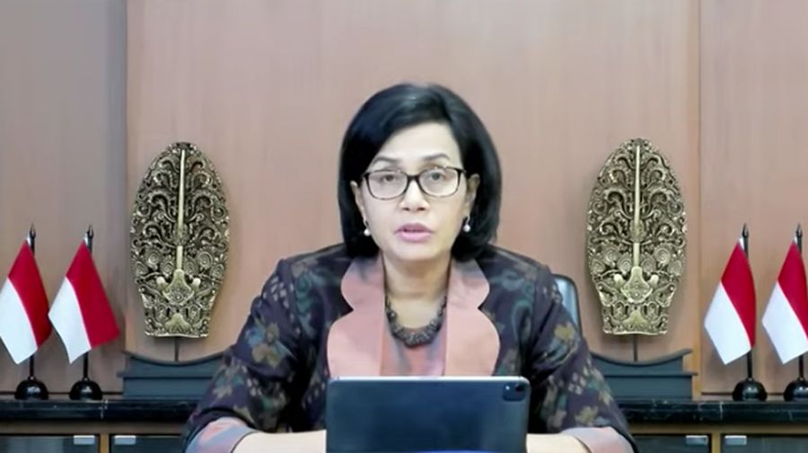 Menteri Keuangan Sri Mulyani Memberikan Keterangan Pers Mengenai Hasil Rapat Berkala KSSK II Tahun 2022 (Tangkapan Layar Youtube Kemenkeu RI)