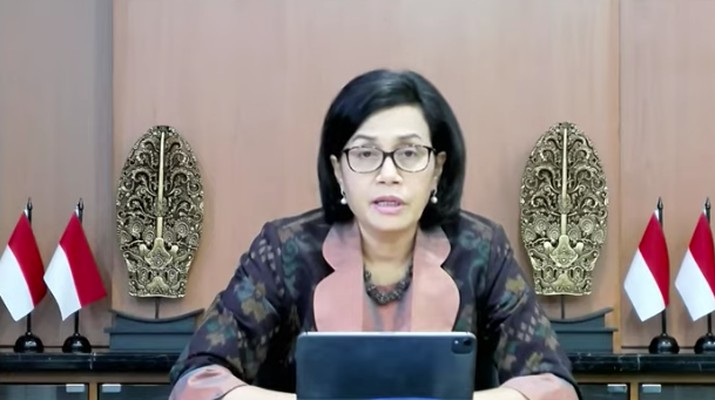 Menteri Keuangan Sri Mulyani Memberikan Keterangan Pers Mengenai Hasil Rapat Berkala KSSK II Tahun 2022 (Tangkapan Layar Youtube Kemenkeu RI)