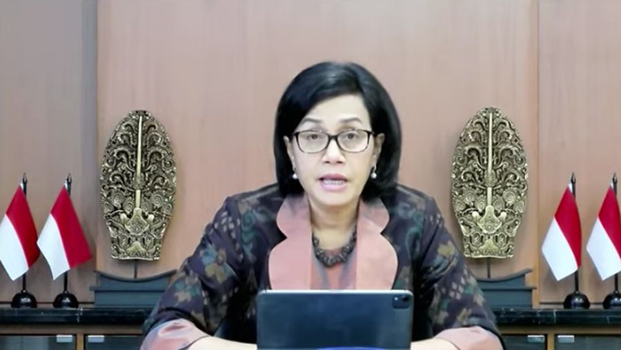 Menteri Keuangan Sri Mulyani Memberikan Keterangan Pers Mengenai Hasil Rapat Berkala KSSK II Tahun 2022 (Tangkapan Layar Youtube Kemenkeu RI)